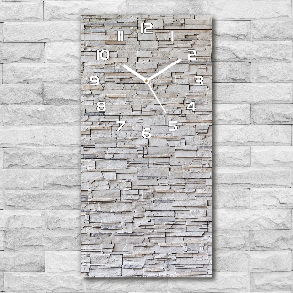 Vertical wall clock Stone wall