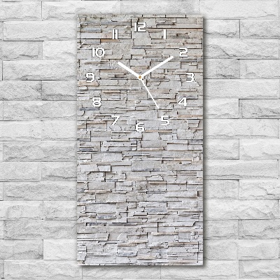 Vertical wall clock Stone wall