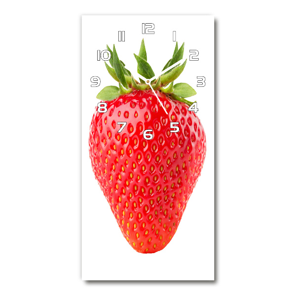 Vertical wall clock Strawberry