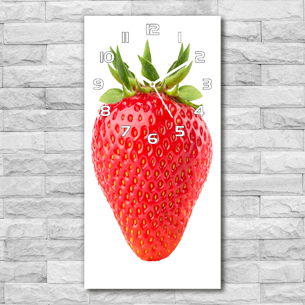 Vertical wall clock Strawberry