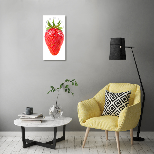 Vertical wall clock Strawberry