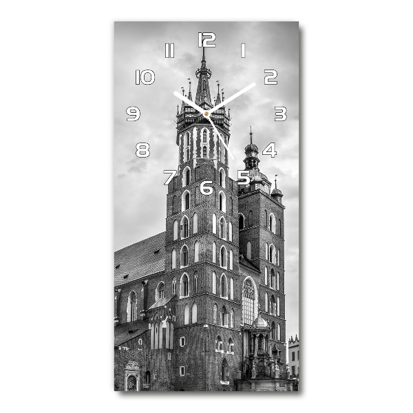 Vertical wall clock Cracow Poland