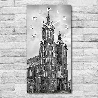 Vertical wall clock Cracow Poland