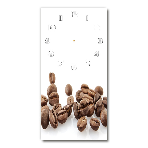 Vertical wall clock Coffee beans