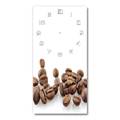 Vertical wall clock Coffee beans