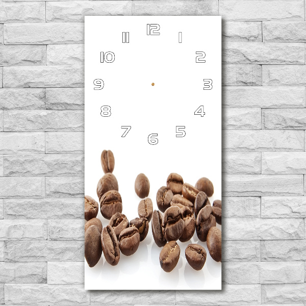 Vertical wall clock Coffee beans