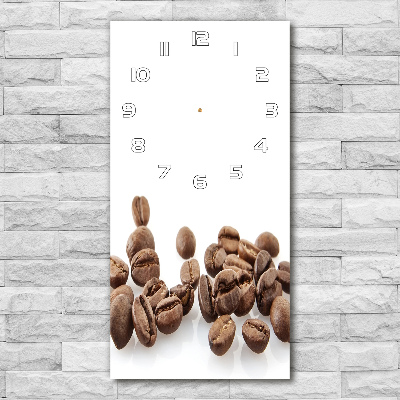 Vertical wall clock Coffee beans