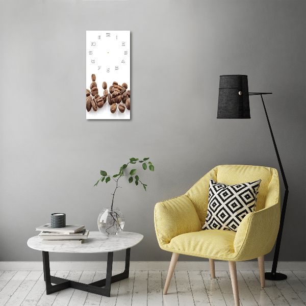 Vertical wall clock Coffee beans