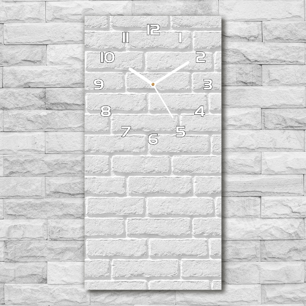 Vertical wall clock Brick wall