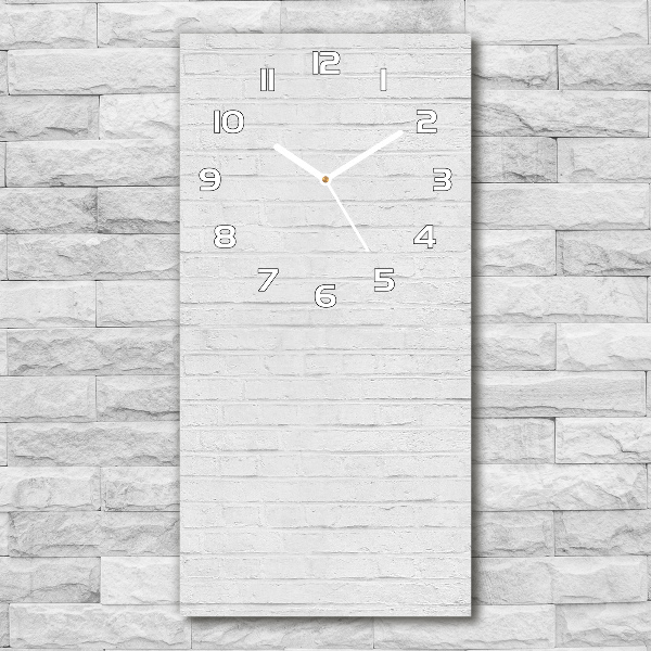 Vertical wall clock Brick wall