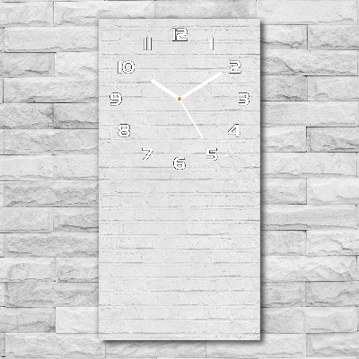 Vertical wall clock Brick wall