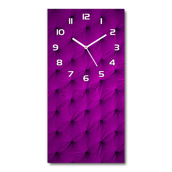 Vertical wall clock Velvet wall