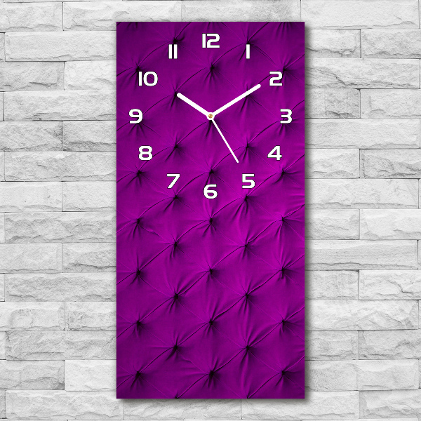 Vertical wall clock Velvet wall