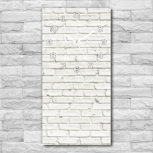 Vertical wall clock Brick wall