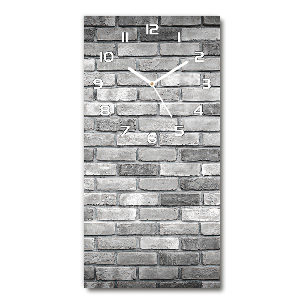 Vertical wall clock Brick wall