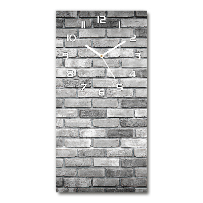 Vertical wall clock Brick wall