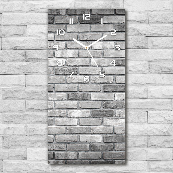 Vertical wall clock Brick wall