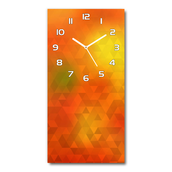 Vertical wall clock Abstraction of the triangle