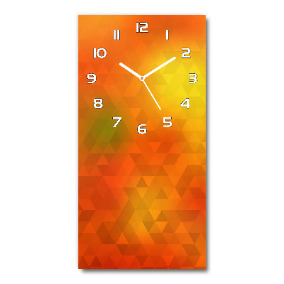 Vertical wall clock Abstraction of the triangle