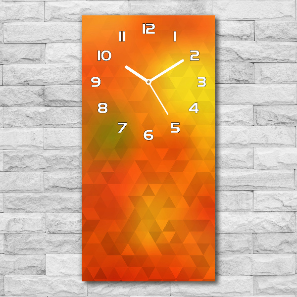 Vertical wall clock Abstraction of the triangle