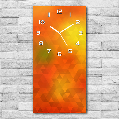 Vertical wall clock Abstraction of the triangle