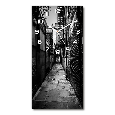 Vertical wall clock City streets