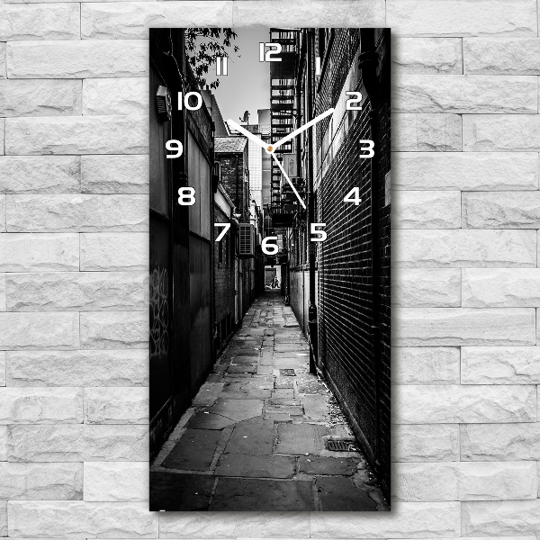 Vertical wall clock City streets