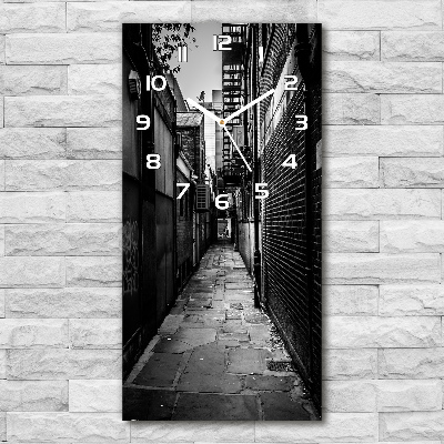 Vertical wall clock City streets