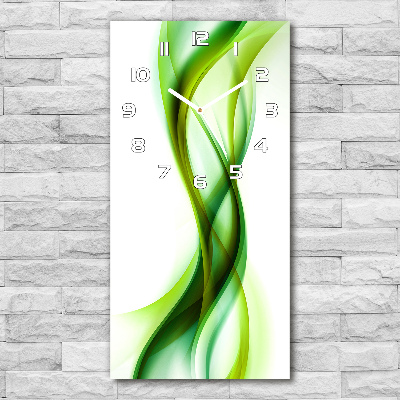 Vertical wall clock Wave abstraction