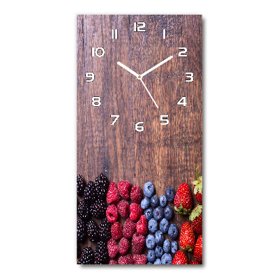 Vertical wall clock Forest fruits