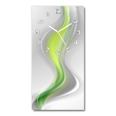 Vertical wall clock Wave abstraction