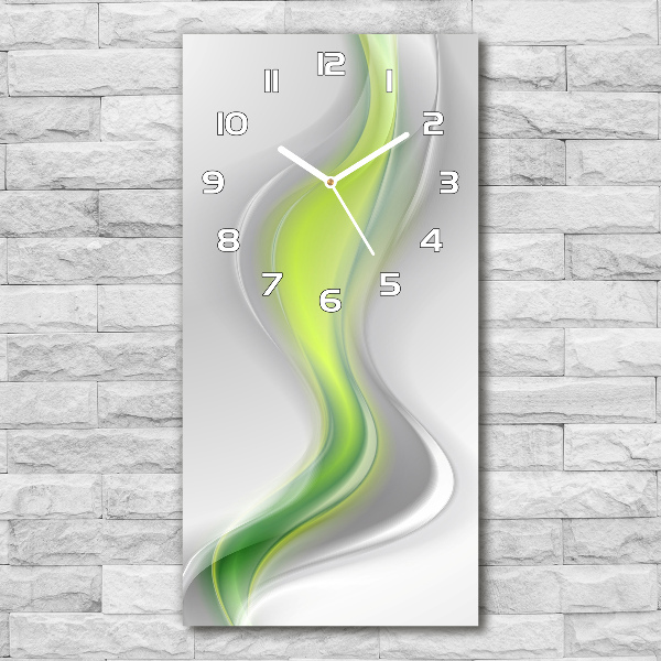 Vertical wall clock Wave abstraction