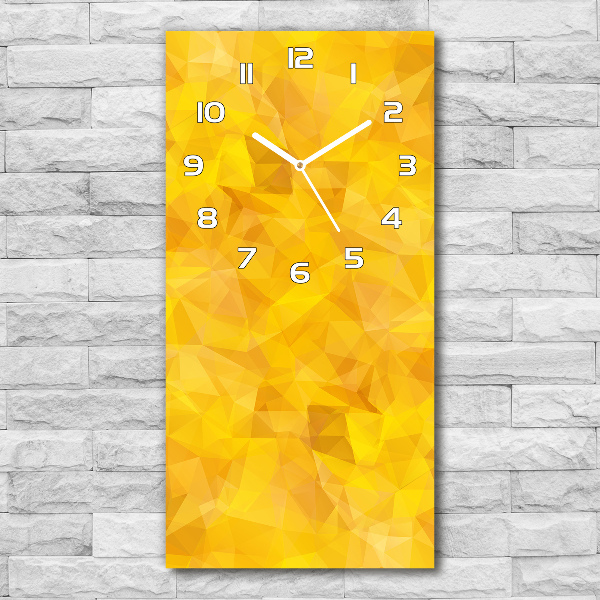 Vertical rectangular wall clock Abstraction of the triangle