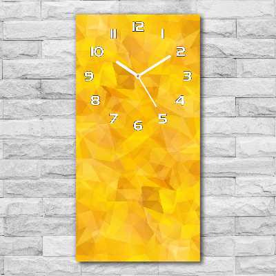 Vertical rectangular wall clock Abstraction of the triangle