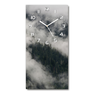 Vertical wall clock Cloud over the forest