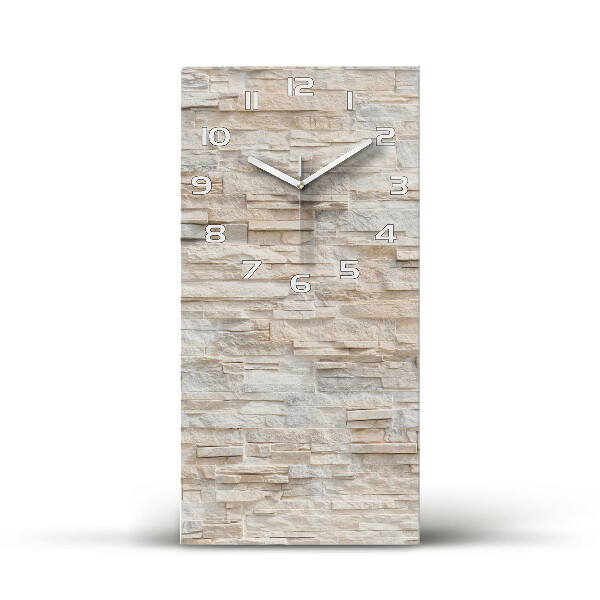 Modern vertical wall clock Brick wall