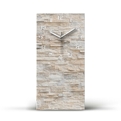 Modern vertical wall clock Brick wall