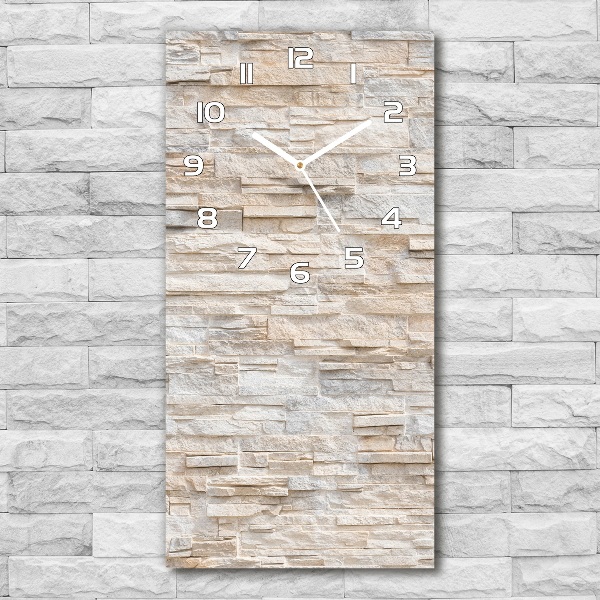 Modern vertical wall clock Brick wall