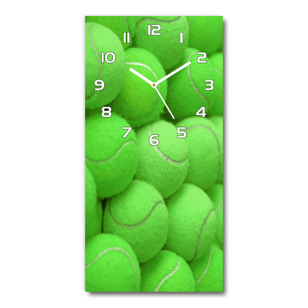 Vertical wall clock Tennis balls