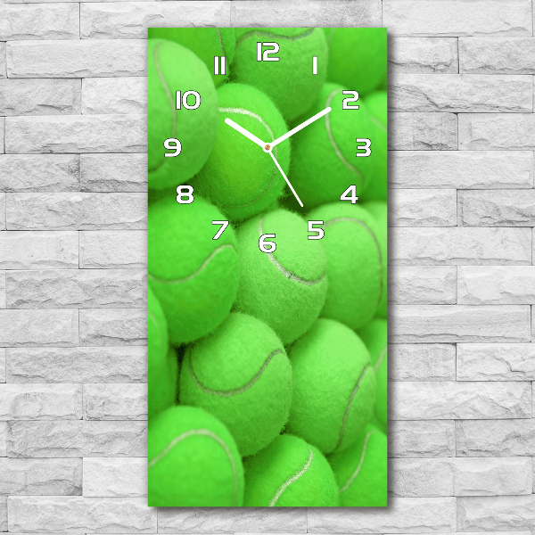 Vertical wall clock Tennis balls