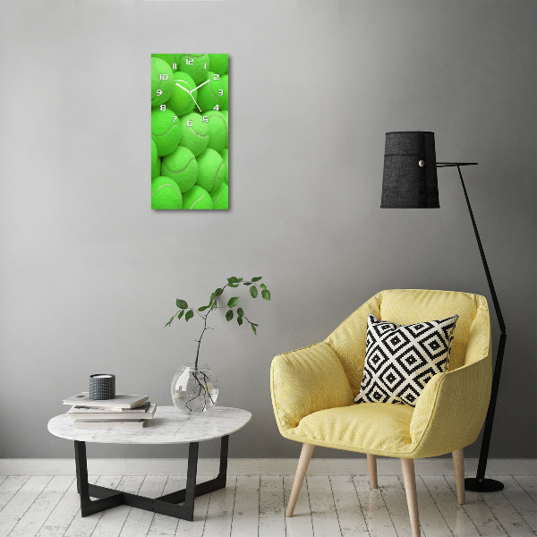 Vertical wall clock Tennis balls