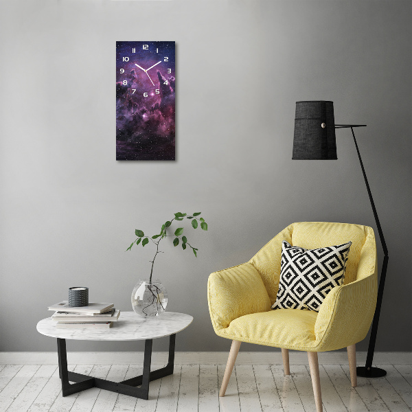 Vertical wall clock Nebula