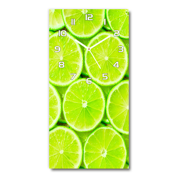 Vertical wall clock Lime