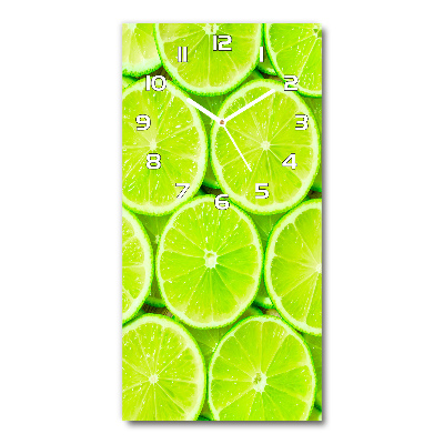 Vertical wall clock Lime