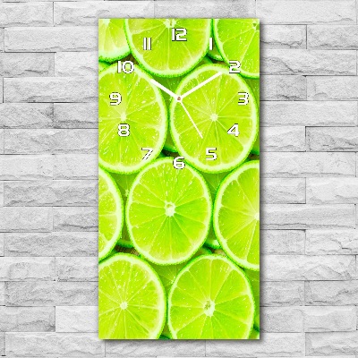 Vertical wall clock Lime