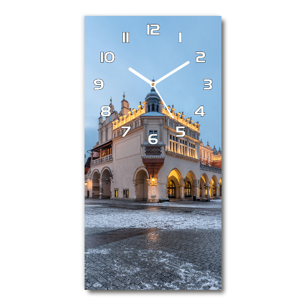 Vertical wall clock Cracow Poland