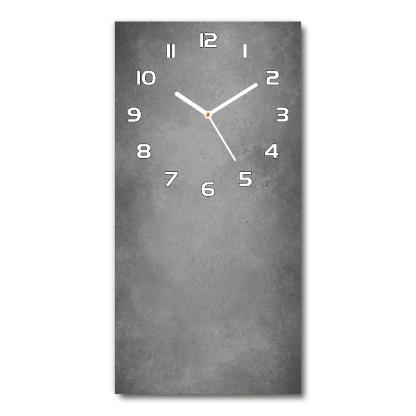 Vertical rectangular wall clock Concrete background