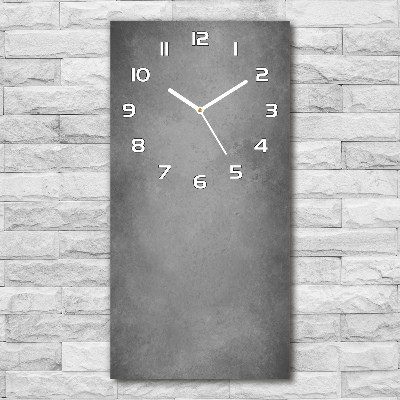 Vertical rectangular wall clock Concrete background