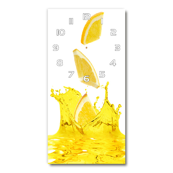 Vertical wall clock Lemon juice