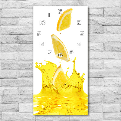 Vertical wall clock Lemon juice